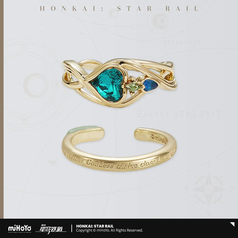 Honkai: Star Rail - Aventurine Theme - Ring Set